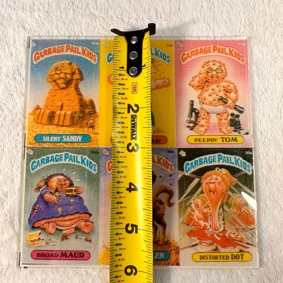 Rare Vtg MCM 1986 Glass Six Different Images Of Garbage Pail Kids Carnival Prize - Picture 13 of 15